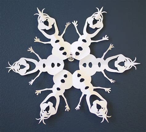 Olaf Snowflake Template Printable