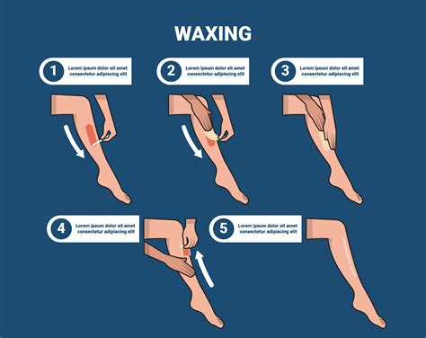 Waxing Legs Tutorial Vector Illustration 168509 Vector Art at Vecteezy