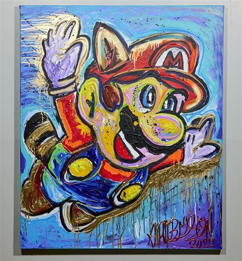 Super Mario by Art By Son, 2022 | Painting | Artsper