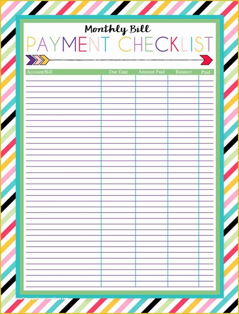 Free Monthly Bill Planner Template Of Free Printable Bill Pay Calendar ...