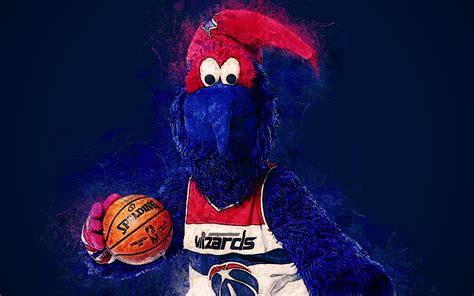 G-wiz, Official Mascot, Washington Wizards, 4k, Art, - Washington ...