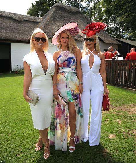 Glamorous racegoers wearing some revealing outfits on Ladies Day at ...