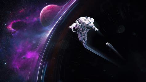 Astronaut Entering Black Hole, astronaut, space, artist, artwork ...