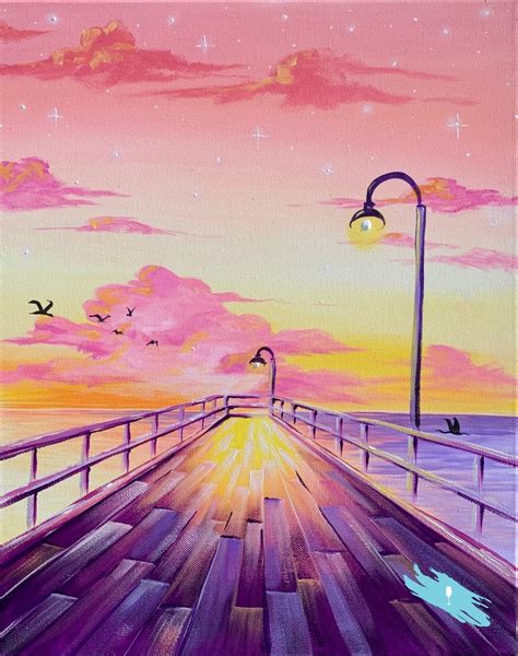 Sunset Pier - Champainting