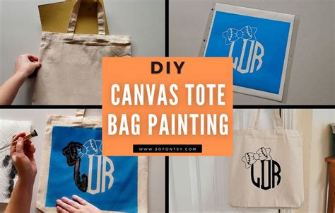 DIY Canvas Tote Bag Painting - So Fontsy