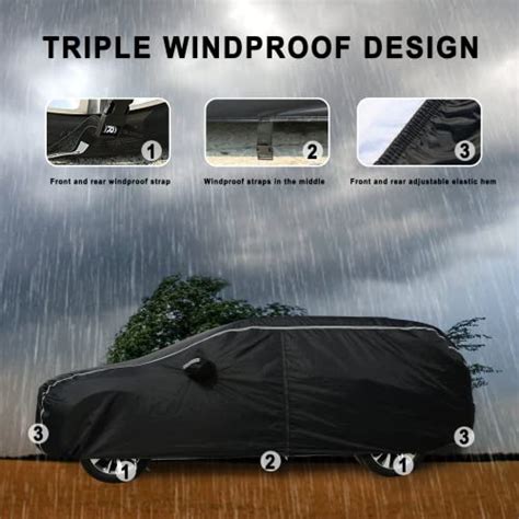 Tecoom SUV Car Cover Waterproof All Weather, Hail Protector for ...