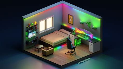 3d gaming room | Video game room design, Video game rooms, Room wallpaper