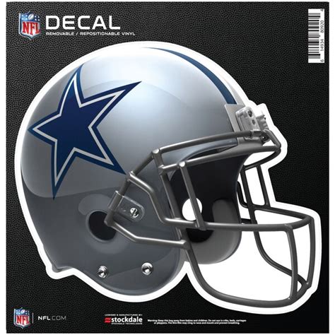 Dallas Cowboys 12" x 12" Full Color Helmet Repositionable Decal - NFLShop.com