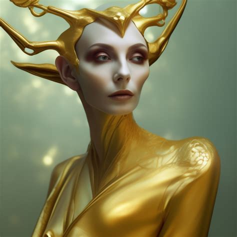 KREA AI - divine, alien elf, long limbs, slender, elegant, r...