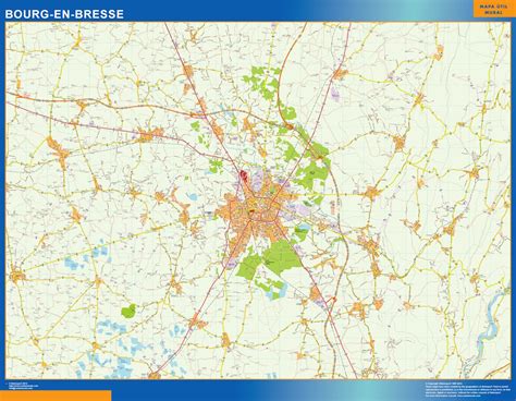 Map of Bourg En Bresse France