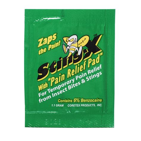 Sting X Insect Sting Relief Pad Each | MFASCO Health & Safety