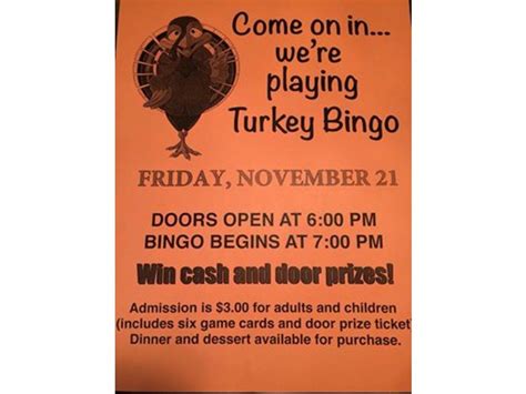 Win Cash, Door Prizes at Turkey Bingo in Bethel - Bethel, CT Patch