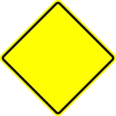 30" x 30" Custom Yellow Diamond Sign - ROW Signs and Graphics