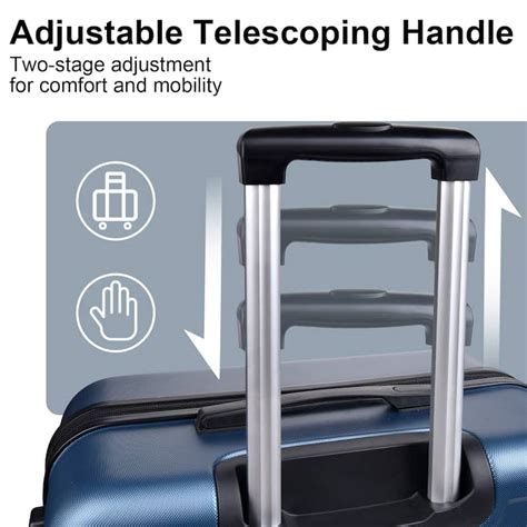 Travel Sets Hardside Lightweight Spinner Wheels Luggage (20/24)" - Bed ...