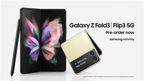 The Galaxy Z Fold 3 and Flip 3 pre-order is open, get a free 512GB ...