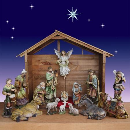 30-Inch 15-Piece Artisan Nativity Set with Stable