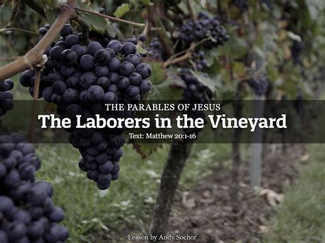 The Laborers in the Vineyard