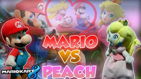 ABM: Mario vs Peach!! Mario Kart 8 Gameplay Match!! HD - YouTube