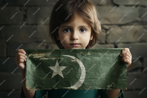 Premium Photo | Pakistani pakistan afghan child national flag flag background country flag