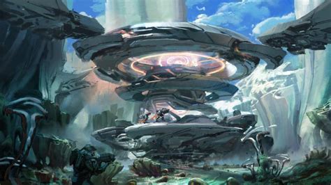 fantasy art, Futuristic, Science fiction, Artwork, Video games, Halo 5: Guardians, Concept art ...