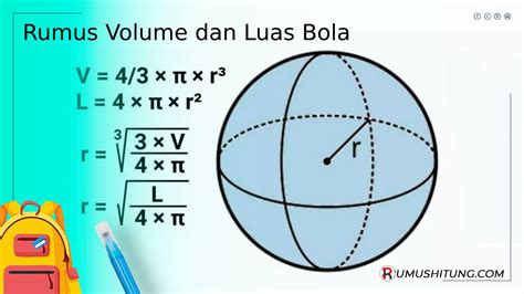 Contoh Soal: Volume dan Luas Permukaan Bola (+Pembahasan) - RumusHitung.Com