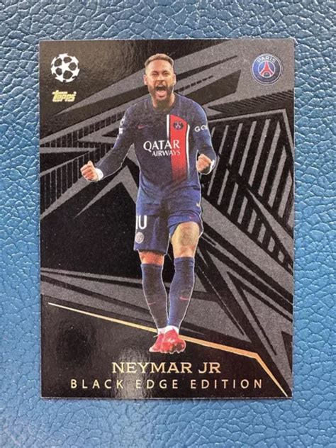 TOPPS MATCH ATTAX 23/24 Black Edge Neymar Jr 2023/2024 Card 496 £0.99 - PicClick UK