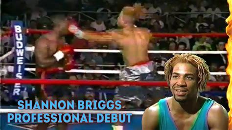 Shannon Briggs First Ever Professional Boxing Fight - YouTube