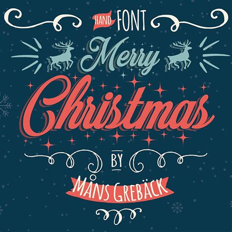 Merry Christmas Font | Måns Grebäck | FontSpace