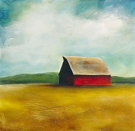 Caitlin Schwerin - Barns - Red Barn | Amazing paintings, Landscape paintings, Barn painting