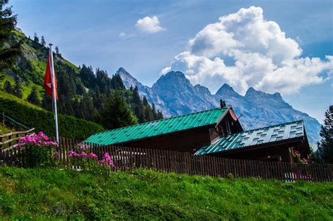 Premium Photo | Swiss alps landscape