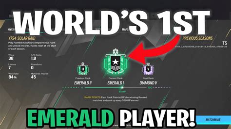 #1 EMERALD RANK PLAYER in Rainbow 6 Siege - YouTube