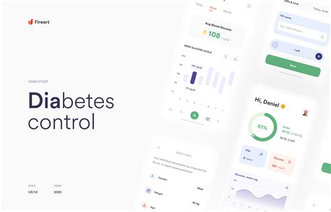 Diabetes Control App :: Behance