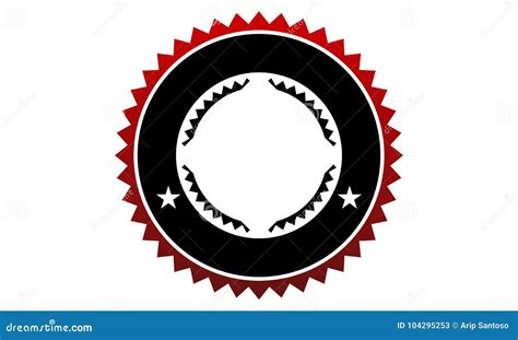 Template Emblem Blank stock vector. Illustration of button - 104295253