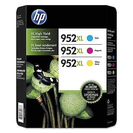 HP 952XL High Yield Original Ink Cartridges, Cyan/Magenta/Yellow, 3 ...