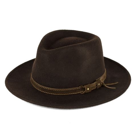 Men's Ladies Fedora Hat 100% Wool Felt Made In Italy Waterproof & Crushable