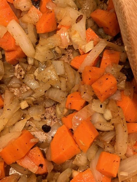 Diced carrots and onions for a braise - A Woman Cooks in Asheville