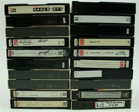 Lot Of 20 Blank Betamax Tapes Home Recordings Beta Tape Vintage See Photos | Tapes, See photo, Tape