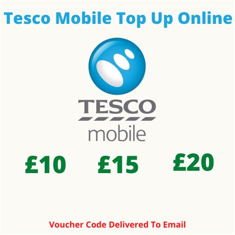 Tesco Mobile Top Up Online - Buy From £10 - PayPal Or Cards