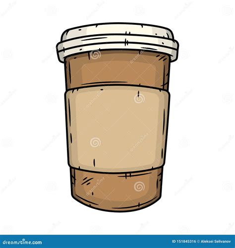 Coffee Cup On White Background. Vector Illustration | CartoonDealer.com #57934876