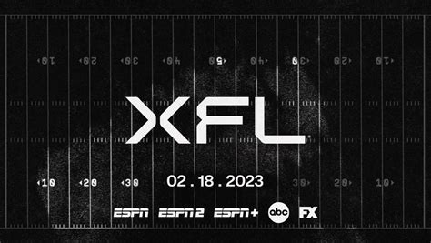 ESPN PR on Twitter: "The @XFL2023 schedule is here 🏈 Feb. 18-19 | 4 ...