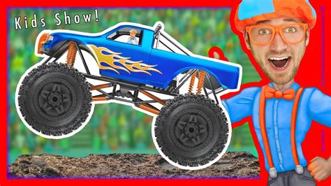 Monster Trucks for Kids with Blippi – Educational Videos for Toddlers | Learn Colors - YouTube