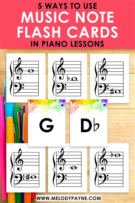 5 Ways to Use Music Note Flash Cards in Piano Lessons - Melody Payne ...