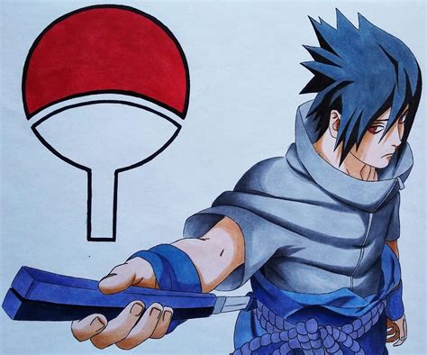 Sasuke color drawing 👊🍥🔥🍃 this was cool, hope you like it! 😁 | Naruto Amino