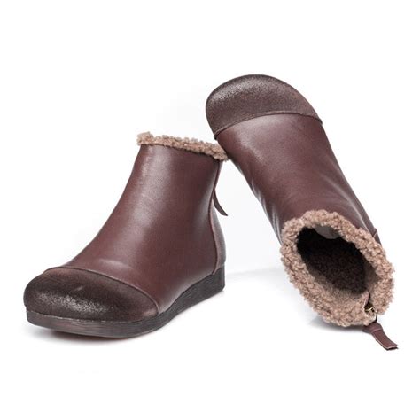 Winter Plush Retro Women Boots | Gift Shoes — Obiono