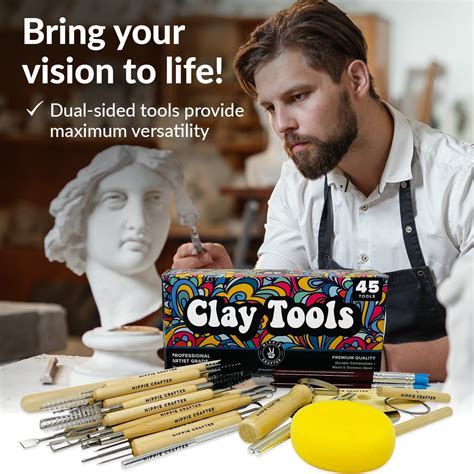 Clay Tools Set 45 Pieces – Hippie Crafter