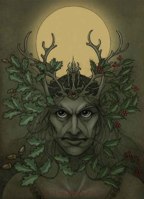 Oak King, Holly King | Holly king, Green man, Pagan art