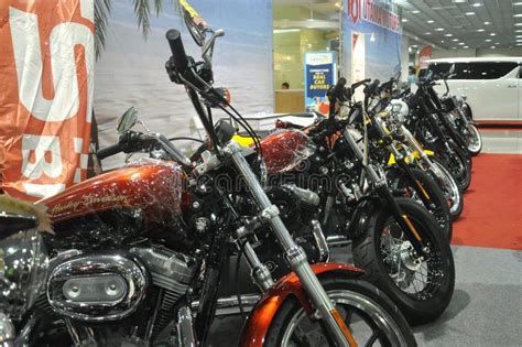 Big Bike Motorcycle Display in Huge Showroom. Editorial Stock Image ...