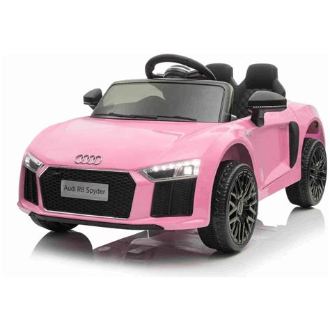 Audi R8 Spyder Super Sports Toy Car Kids 12V Ride On Car In Pink