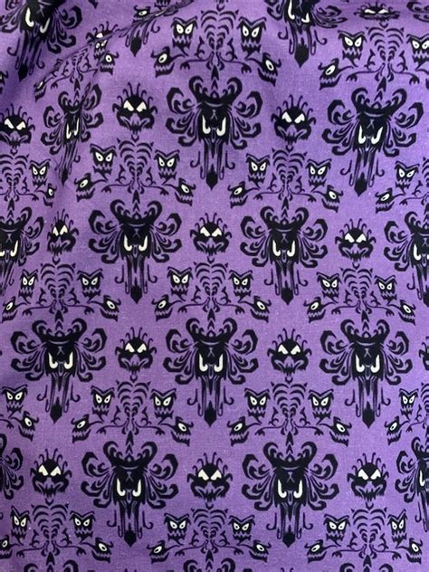 Haunted Mansion Wallpaper Fabric - Etsy