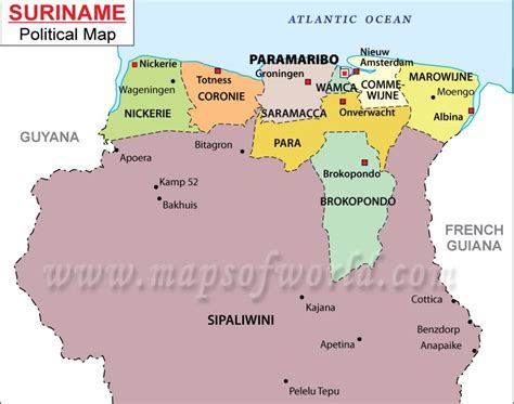 Paramaribo Map ~ World Of Map